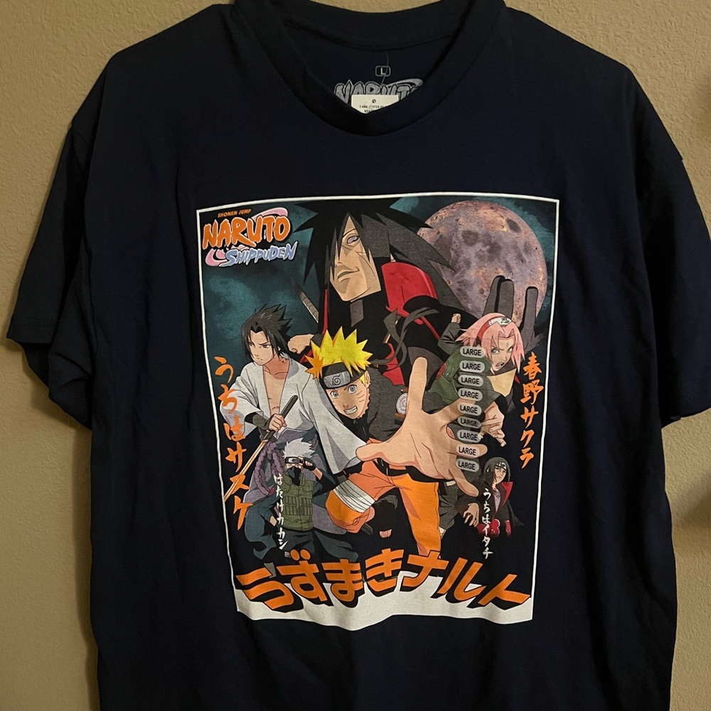 Naruto Shippuden Black Graphic T-Shirt